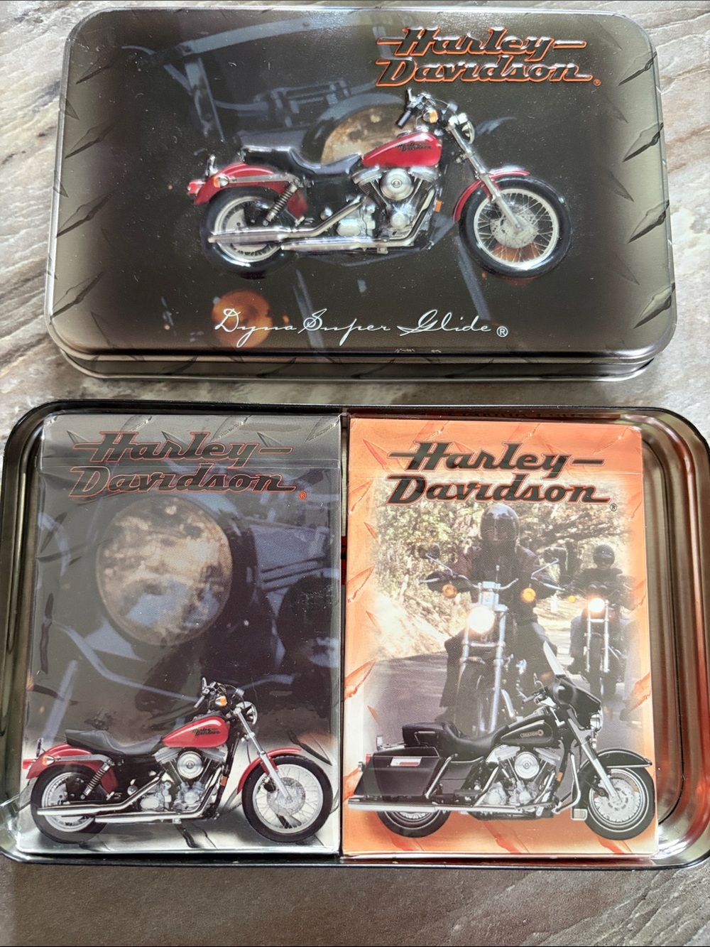 Harley-Davidson Play Card Tin Set